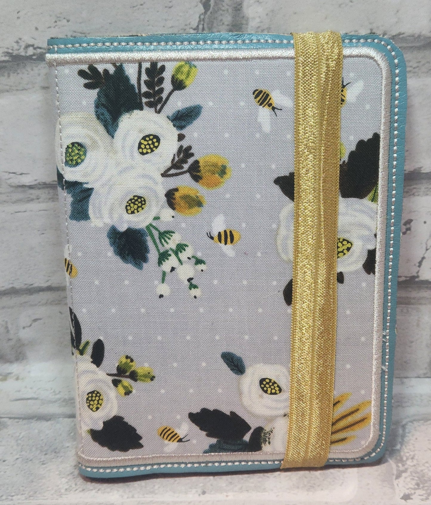 Blue Floral Mini Notebook Cover