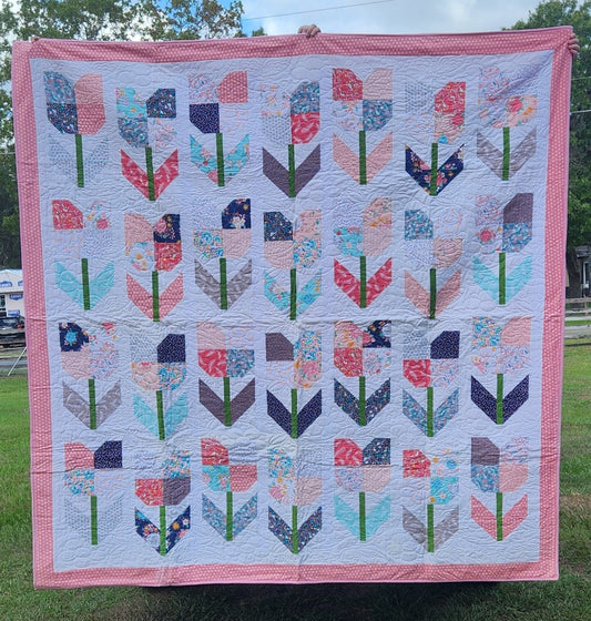 Handmade Totally Tulip Quilt