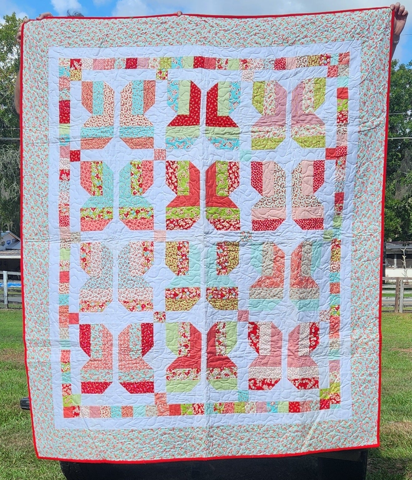 Handmade Butterfly Quilt