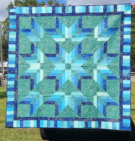 Handmade Binding Star Quilt