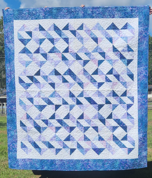 Handmade Ribbon Dance Quilt