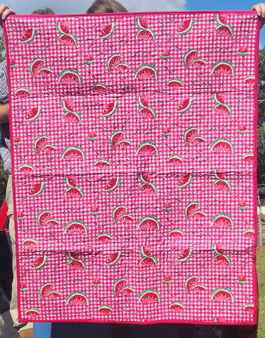 Handmade Watermelon Quilt