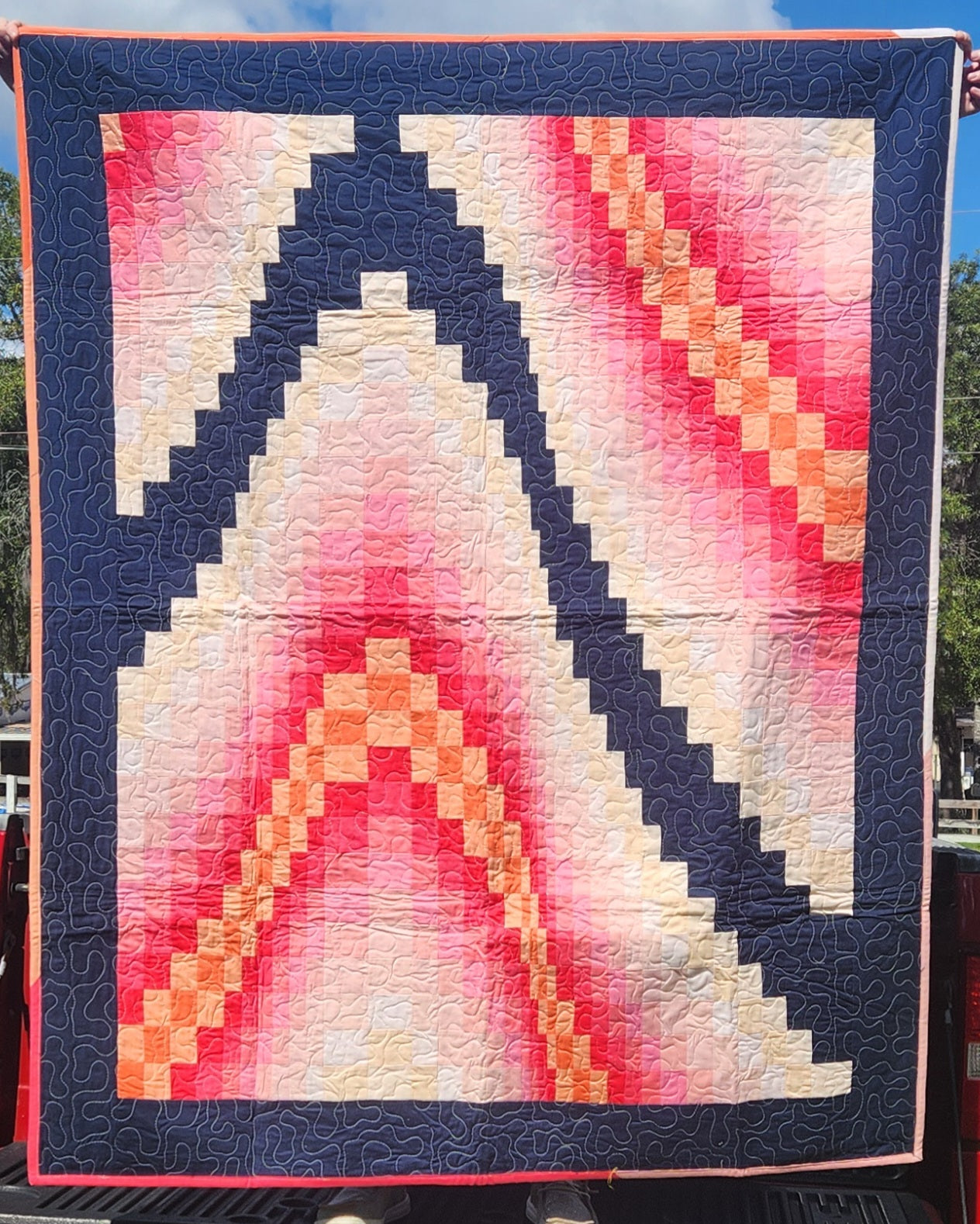 Handmade Bargello Quilt